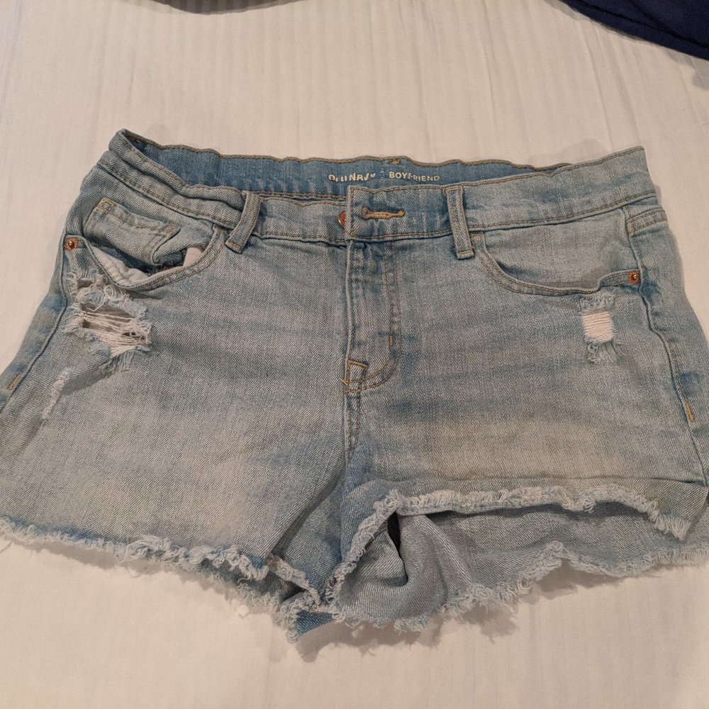 Old Navy Boyfriend Distressed Jean Shorts